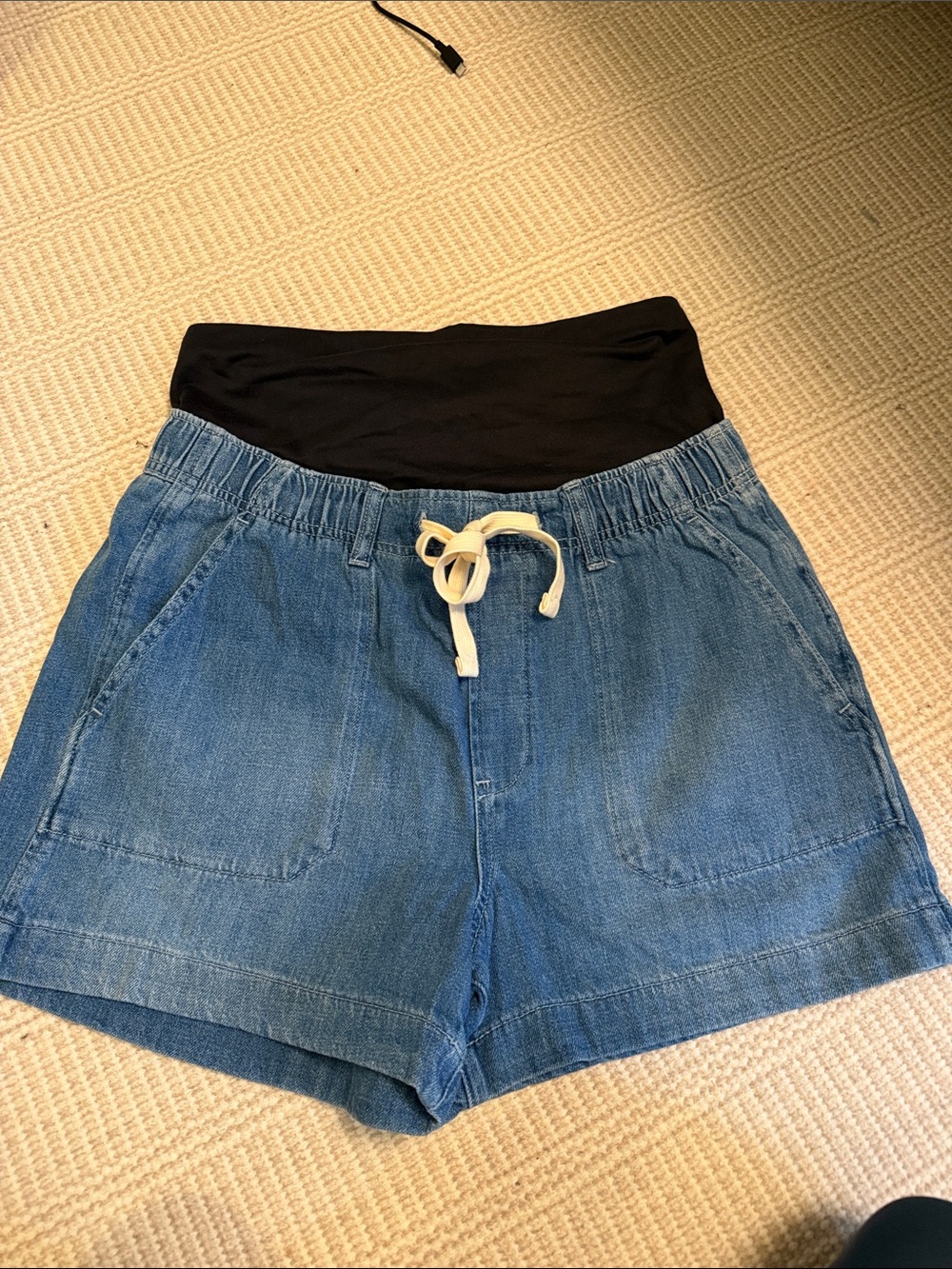 GAL Denim Maternity Shorts